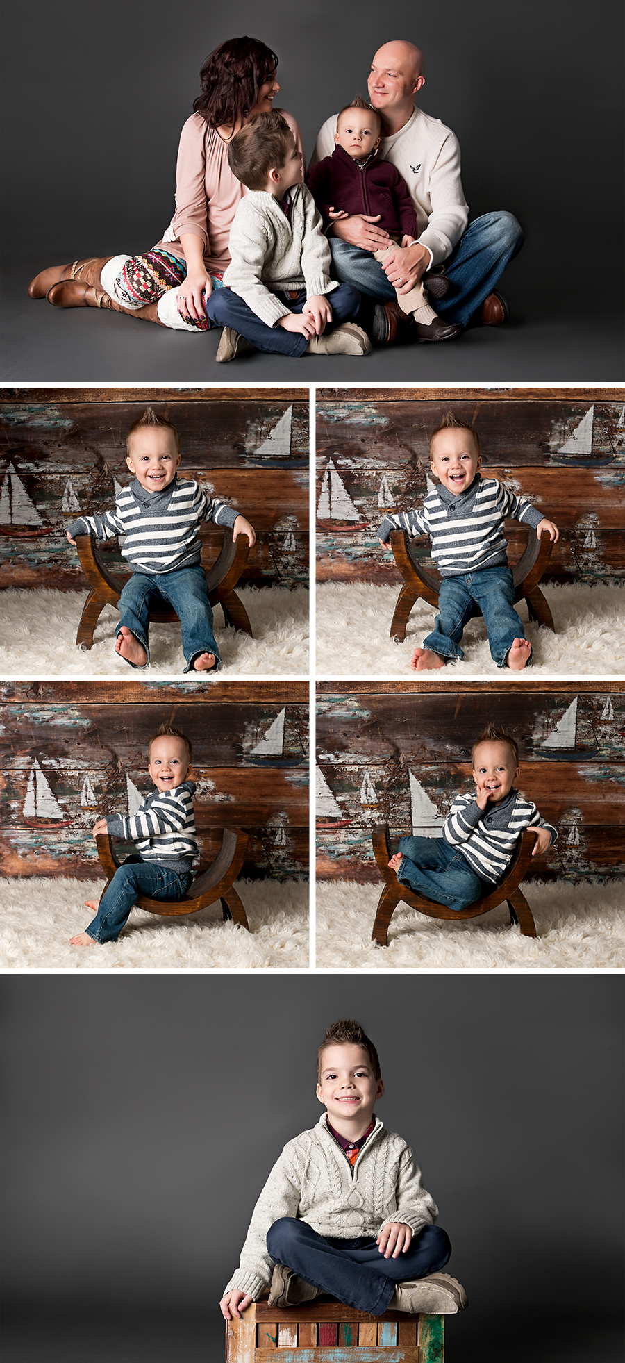 Talen and the rest of the Kiser family with Little Crow!